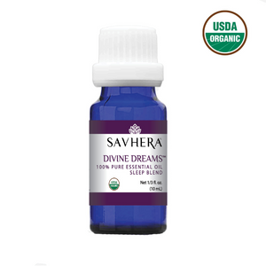 Organic Divine Dreams Sleep Blend | Essential Oils for Sleep | Savhera