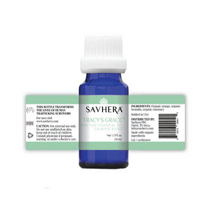 Organic Calming Essential Oil Blend Extended Label - Savhera