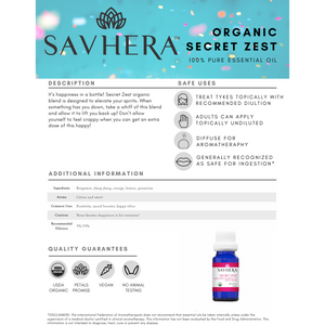 Organic Secret Zest - Savhera